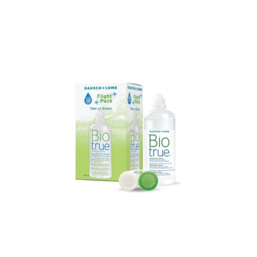 Your BioTrue FlightPack lens care products are available in Switzerland at the best price.