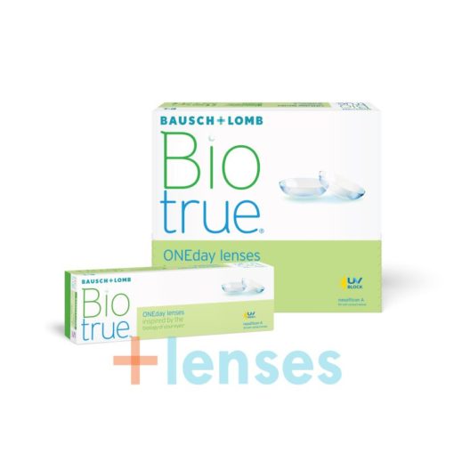 Your BioTrue Oneday lenses are available in Switzerland at the best price.